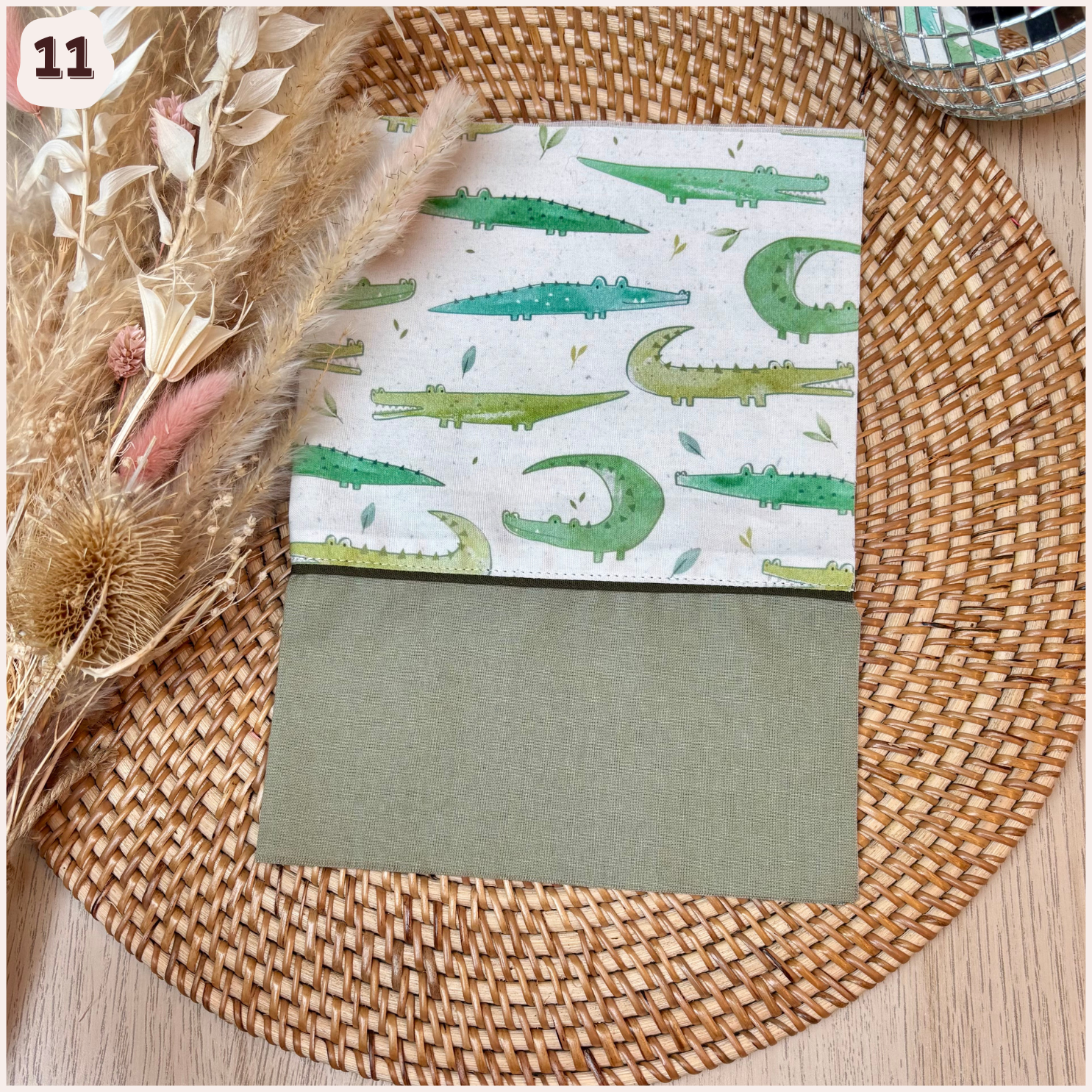 Protège carnet de santé personnalisé - Vert Happy Chouquettes