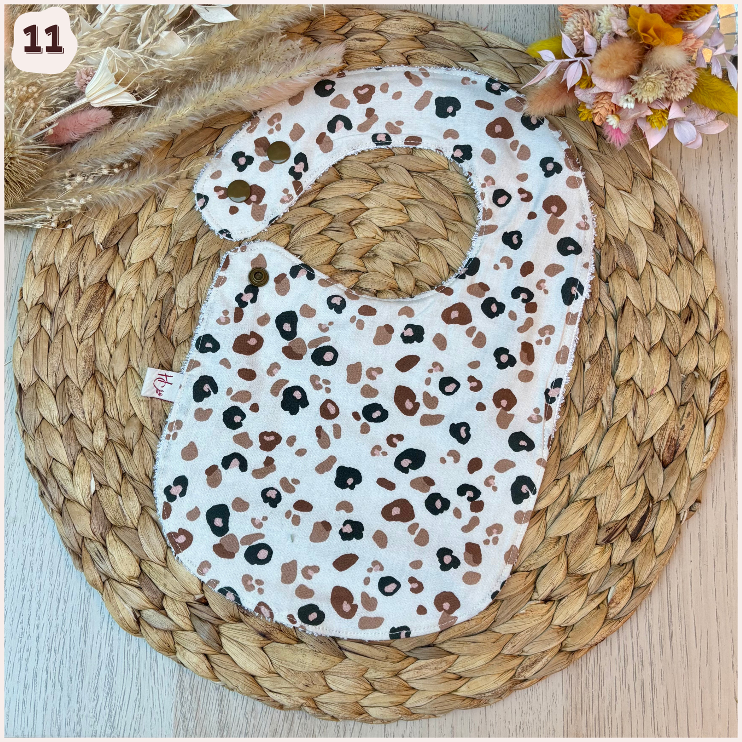 Bavoir à l'unité Happy Chouquettes