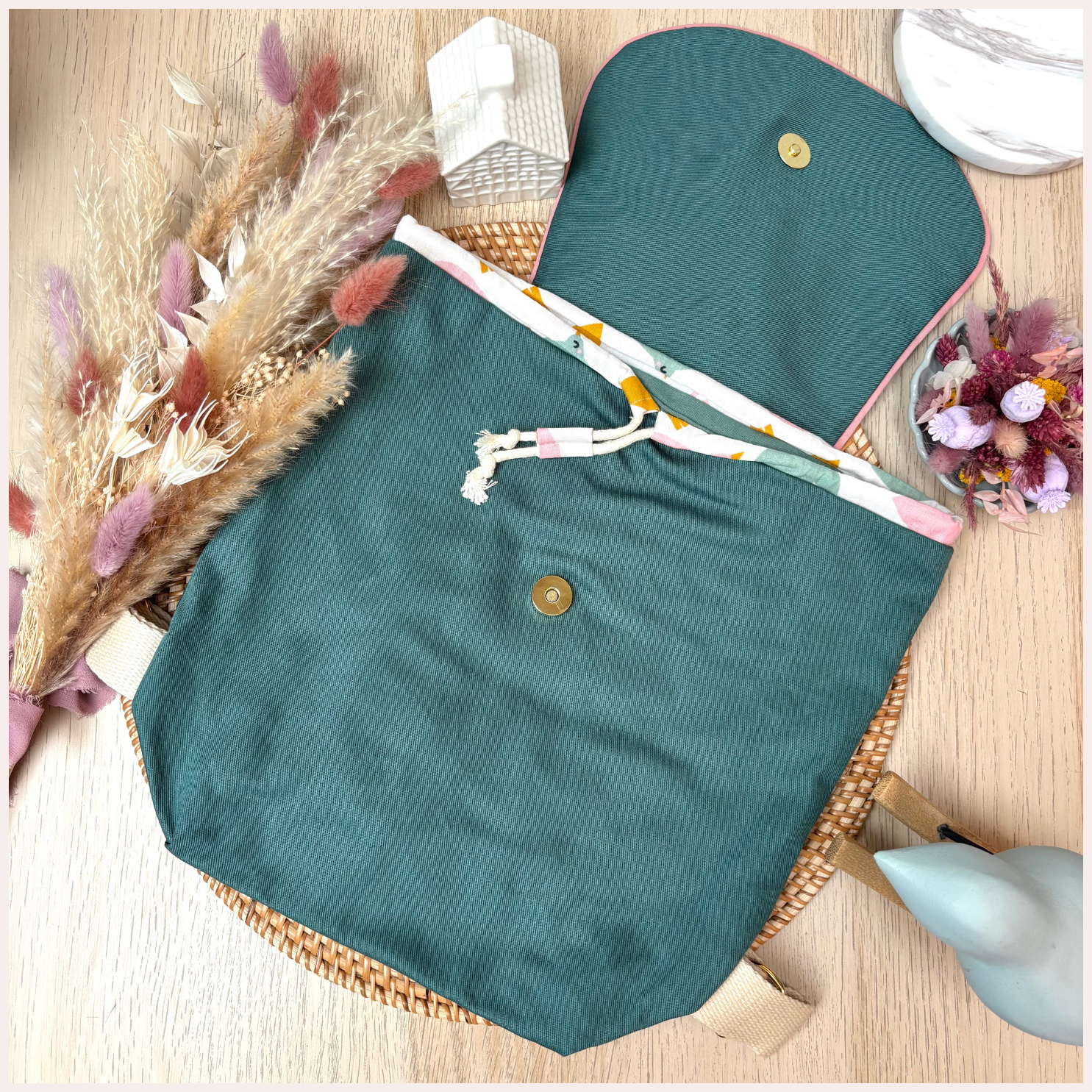 Sac à dos maternelle personnalisé - Vert Happy Chouquettes