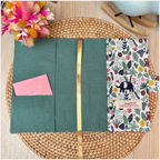 Protège carnet de santé personnalisé - Vert Happy Chouquettes