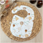 Bavoir à l'unité Happy Chouquettes