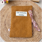 Pochette à livres velours personnalisée Happy Chouquettes