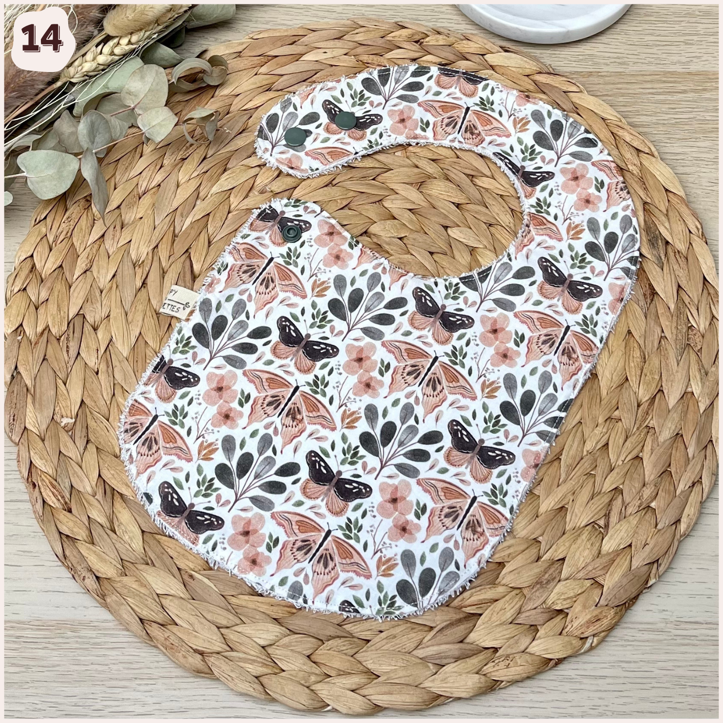 Bavoir à l'unité Happy Chouquettes