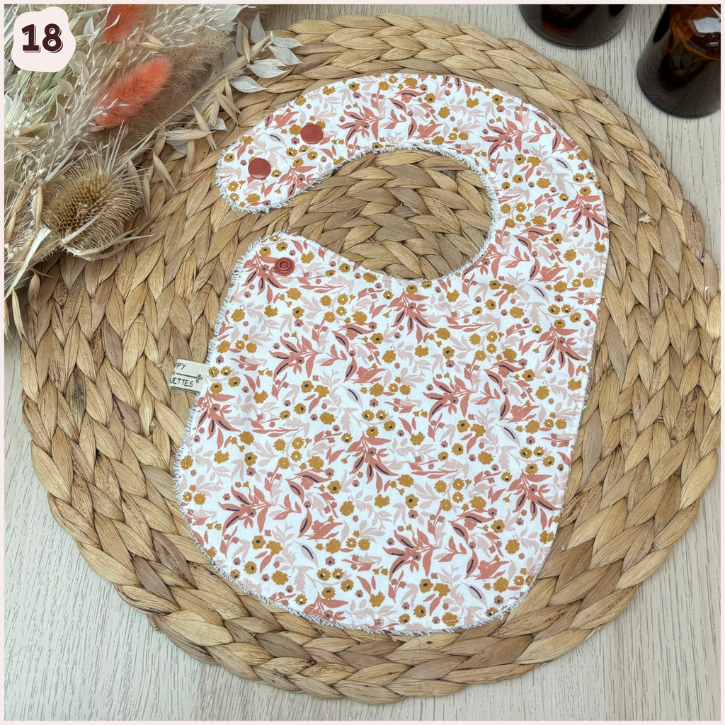 Bavoir à l'unité Happy Chouquettes