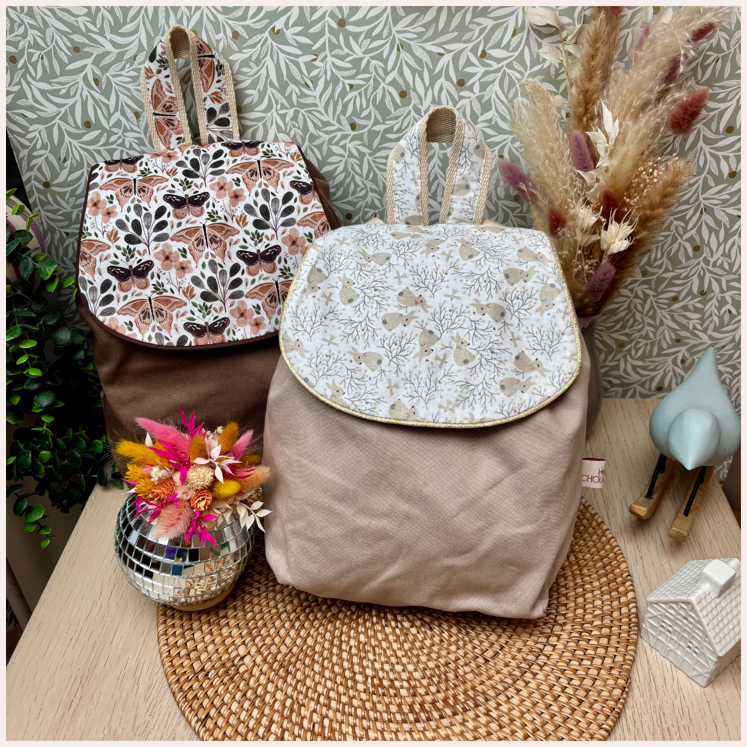 Sac à dos maternelle personnalisé - Beige Happy Chouquettes