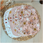 Semainier de bavoirs - Rose Happy Chouquettes