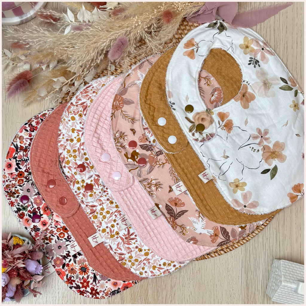 Semainier de bavoirs - Sur mesure Happy Chouquettes