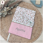 Protège carnet de santé personnalisé - Rose Happy Chouquettes