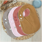 Semainier de bavoirs - Nid d'abeille Happy Chouquettes