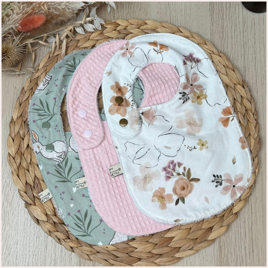 Semainier de bavoirs - Prune Happy Chouquettes