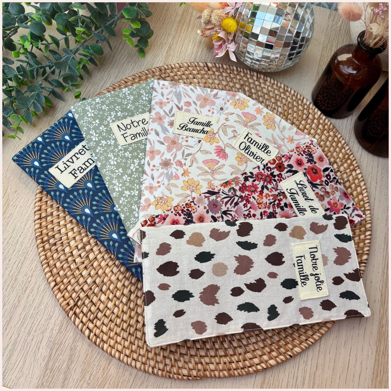 Protège Livret de Famille personnalisé Happy Chouquettes