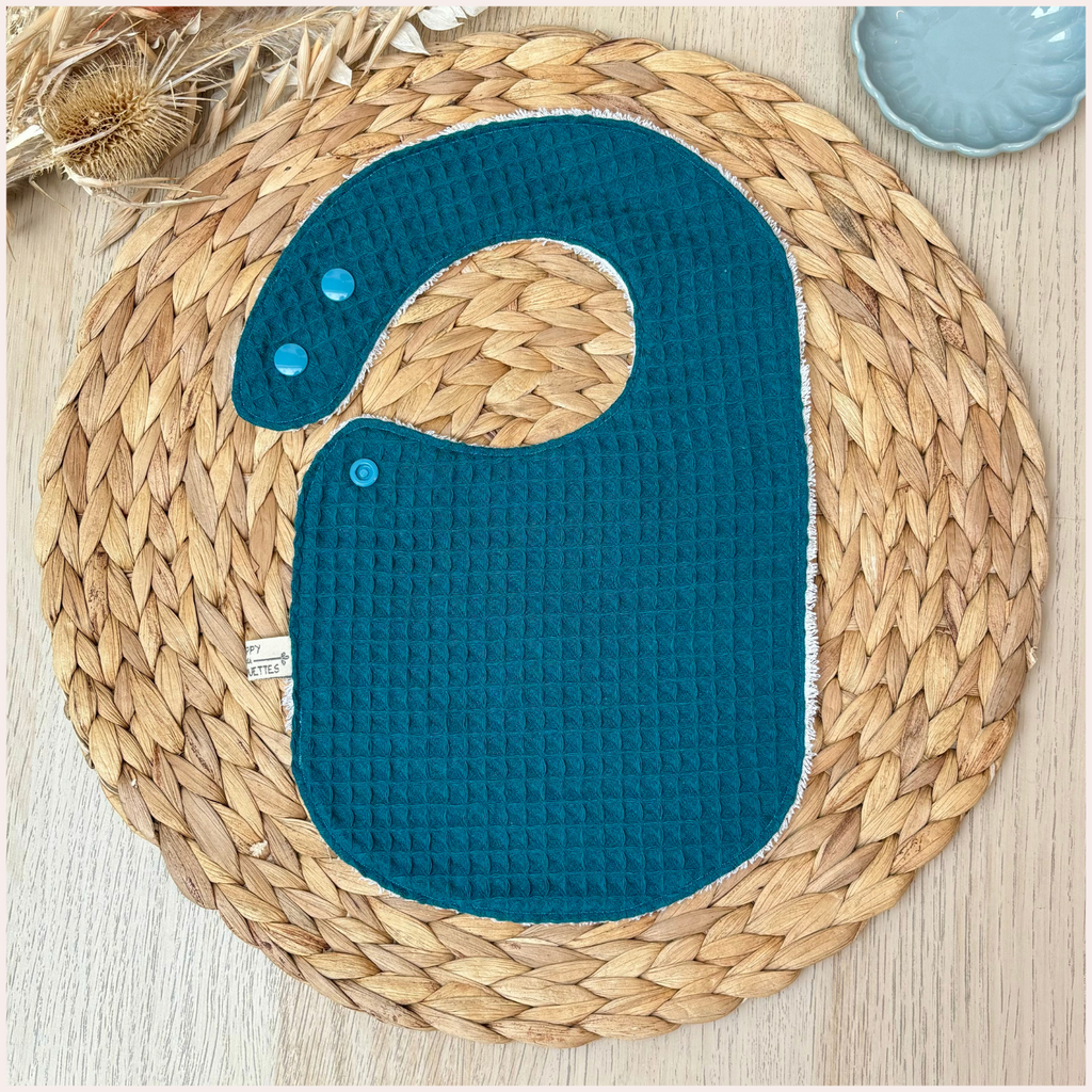 Semainier de bavoirs - Bleu Happy Chouquettes