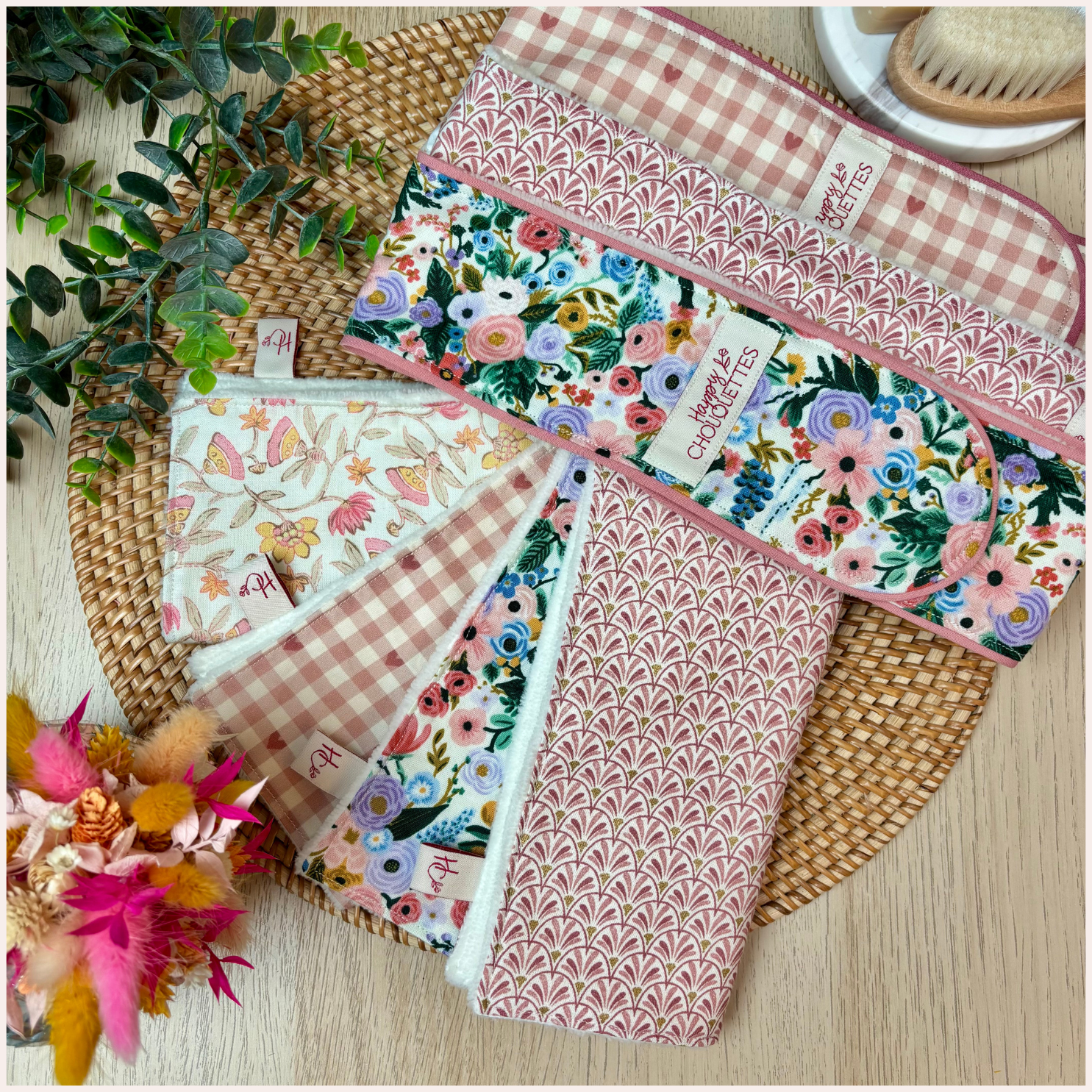 Duo beauté :  serviettes visage et bandeau démaquillant Happy Chouquettes