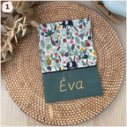 Protège carnet de santé personnalisé - Vert Happy Chouquettes