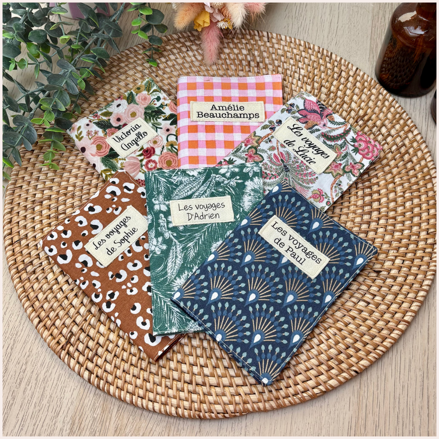 Protège passeport personnalisé Happy Chouquettes