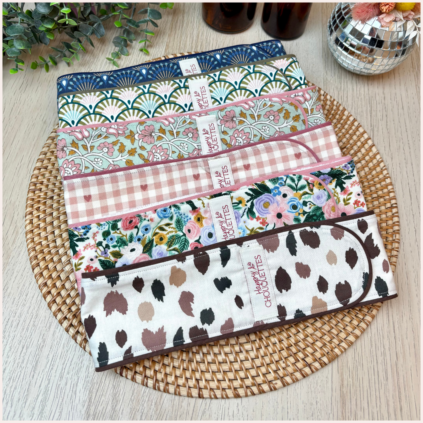 Bandeau démaquillant velcro Happy Chouquettes