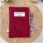 Pochette à livres velours personnalisée Happy Chouquettes