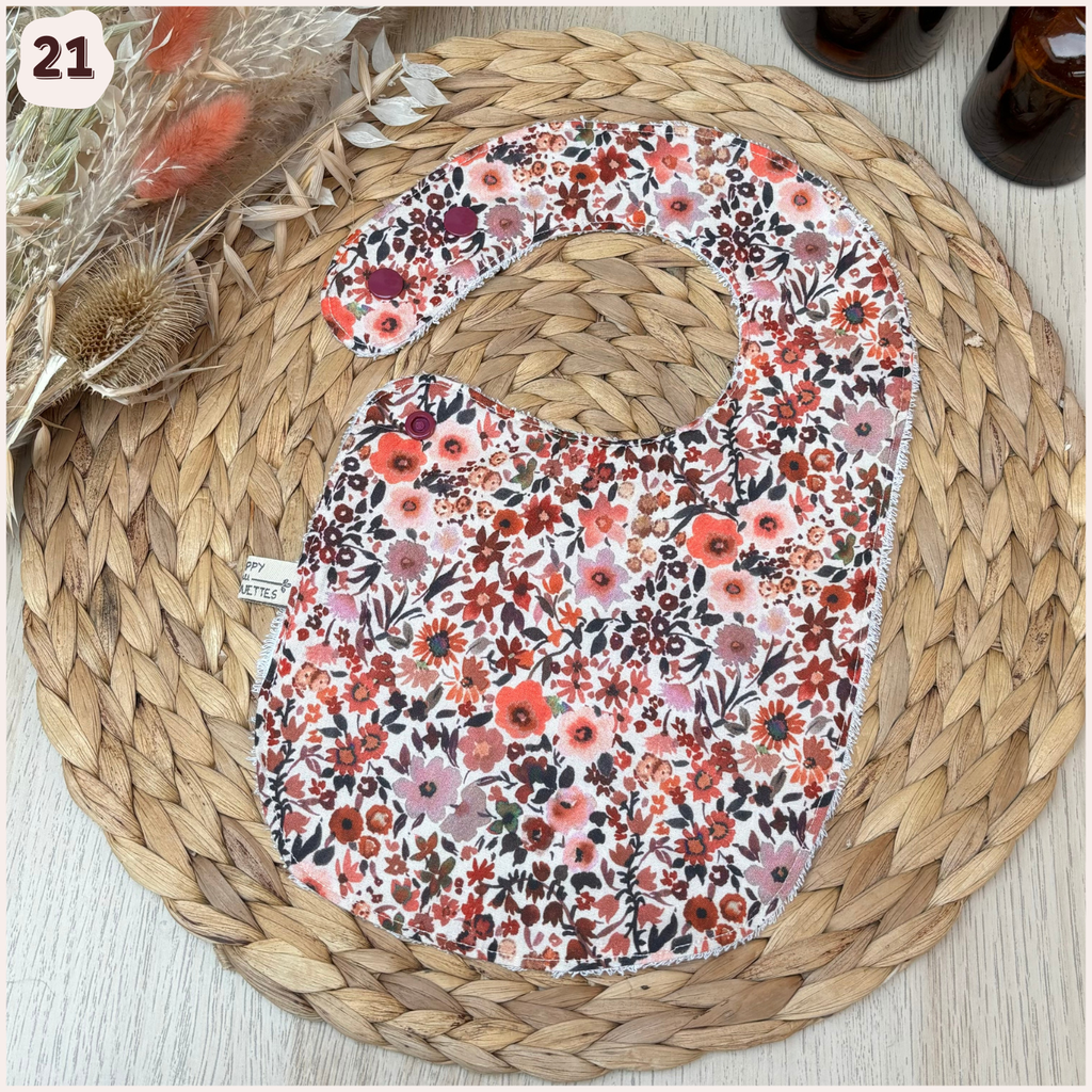 Bavoir à l'unité Happy Chouquettes