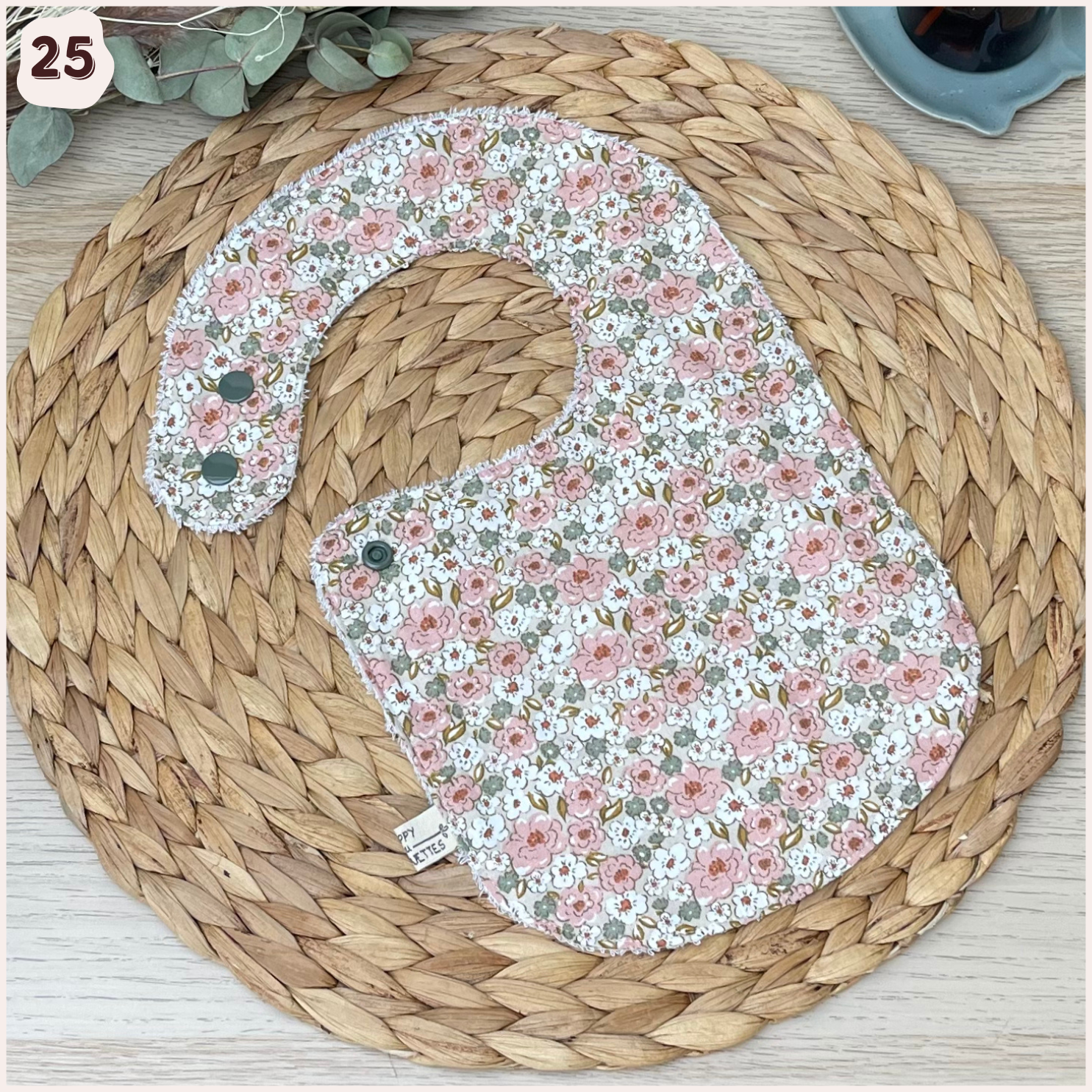 Bavoir à l'unité Happy Chouquettes