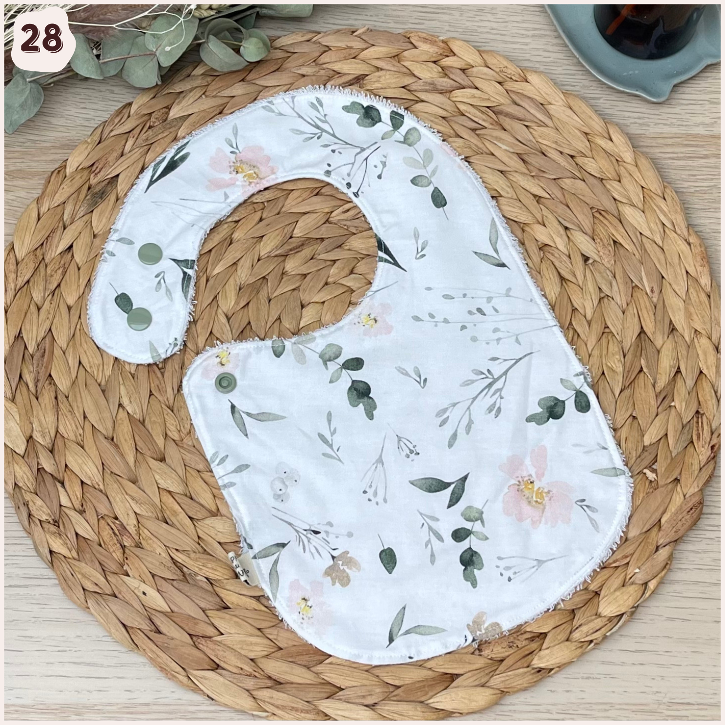 Bavoir à l'unité Happy Chouquettes