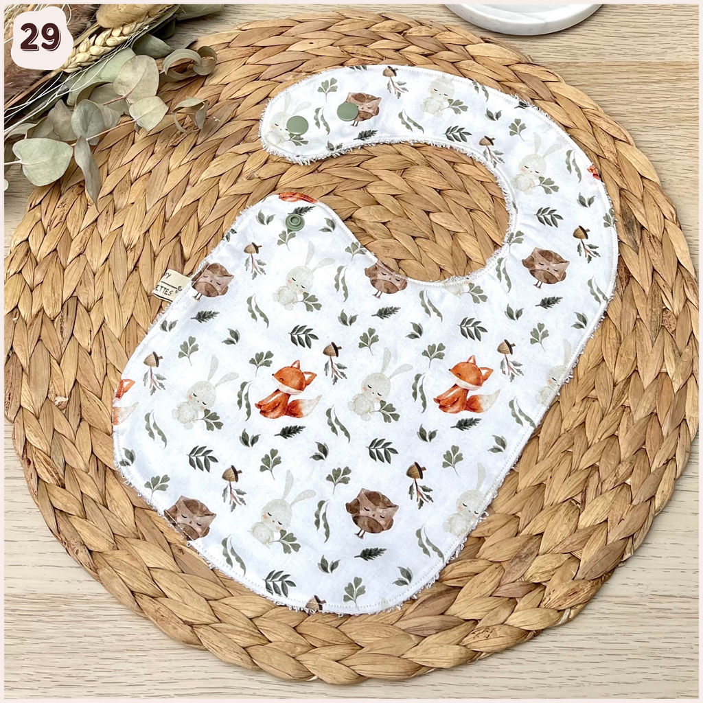 Bavoir à l'unité Happy Chouquettes