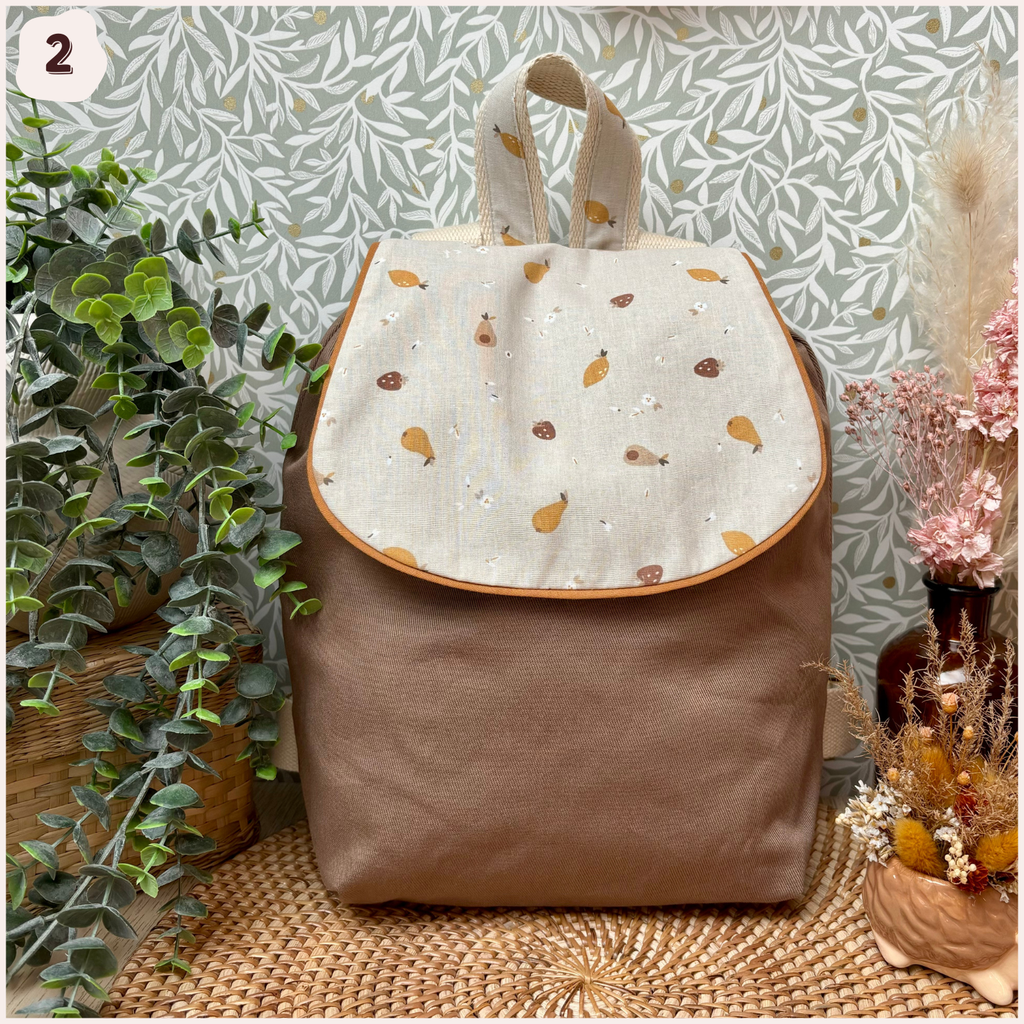 Sac à dos maternelle personnalisé - Taupe Happy Chouquettes