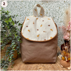 Sac à dos maternelle personnalisé - Taupe Happy Chouquettes