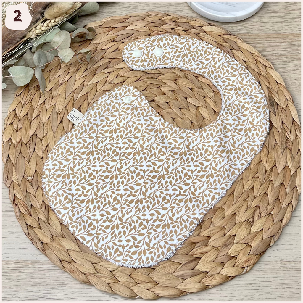 Bavoir à l'unité Happy Chouquettes