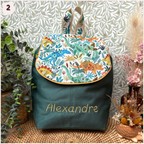 Sac à dos maternelle personnalisé - Vert Happy Chouquettes