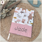 Protège carnet de santé personnalisé - Rose Happy Chouquettes