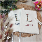 Protège carnet de santé personnalisé - Monogramme Champignons Happy Chouquettes