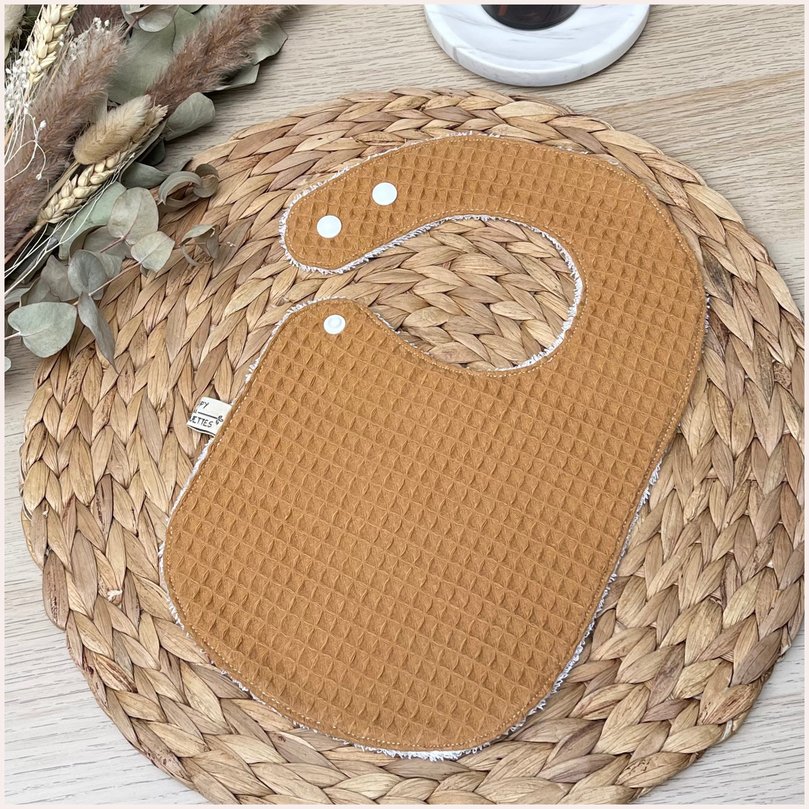 Semainier de bavoirs - Camel Happy Chouquettes