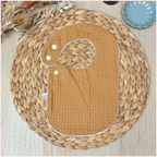 Semainier de bavoirs - Vert et Camel Happy Chouquettes