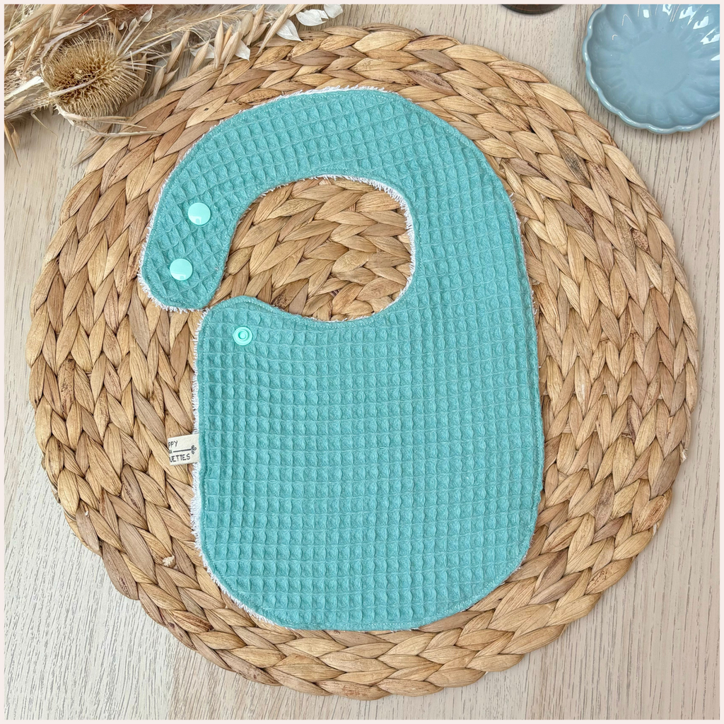 Semainier de bavoirs - Bleu Happy Chouquettes