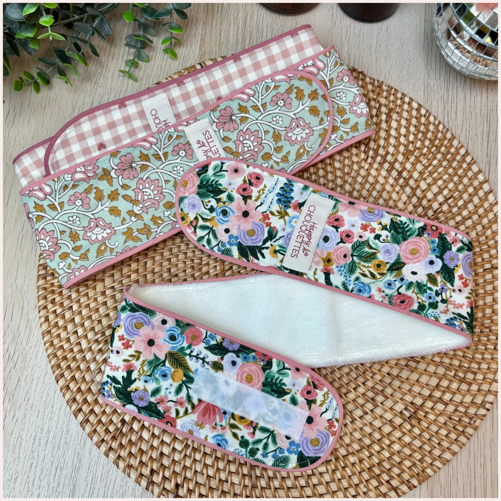 Bandeau démaquillant velcro Happy Chouquettes