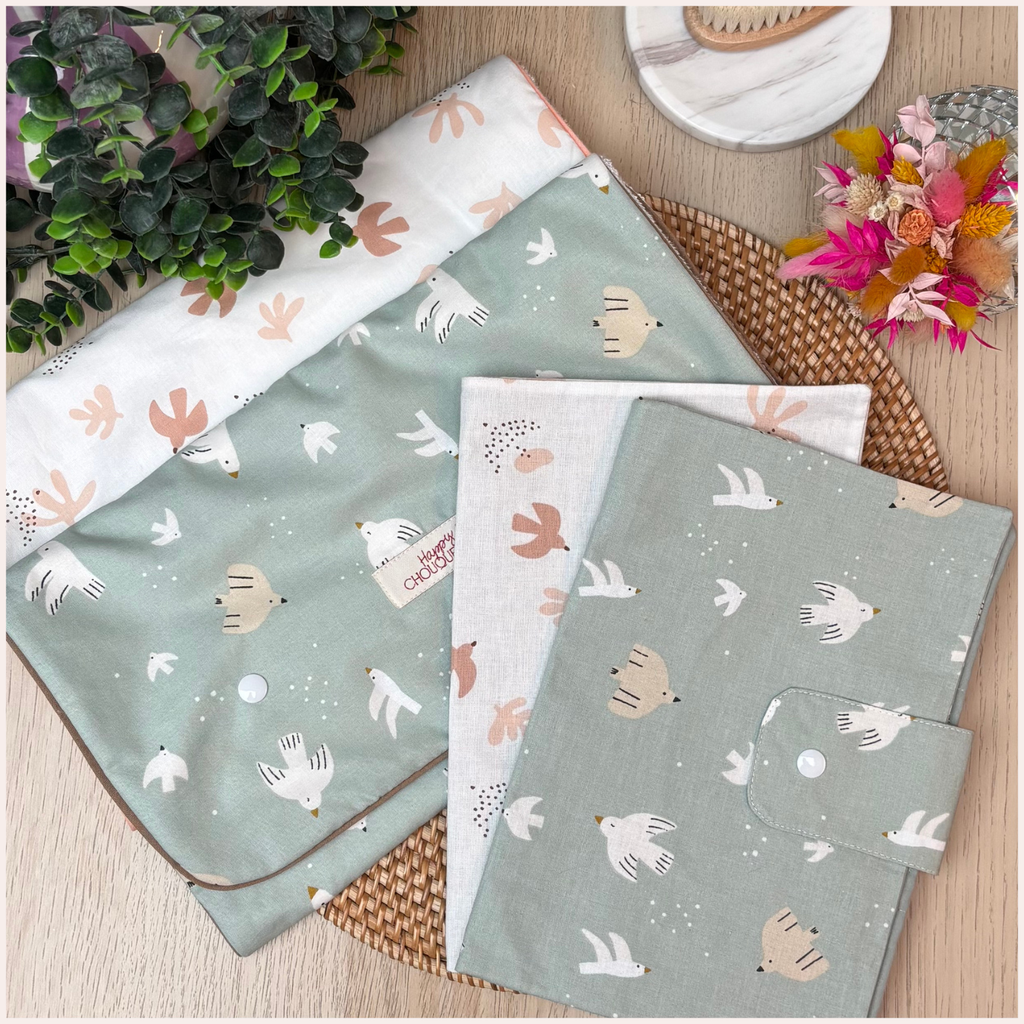 Duo pochette et tapis à langer Happy Chouquettes