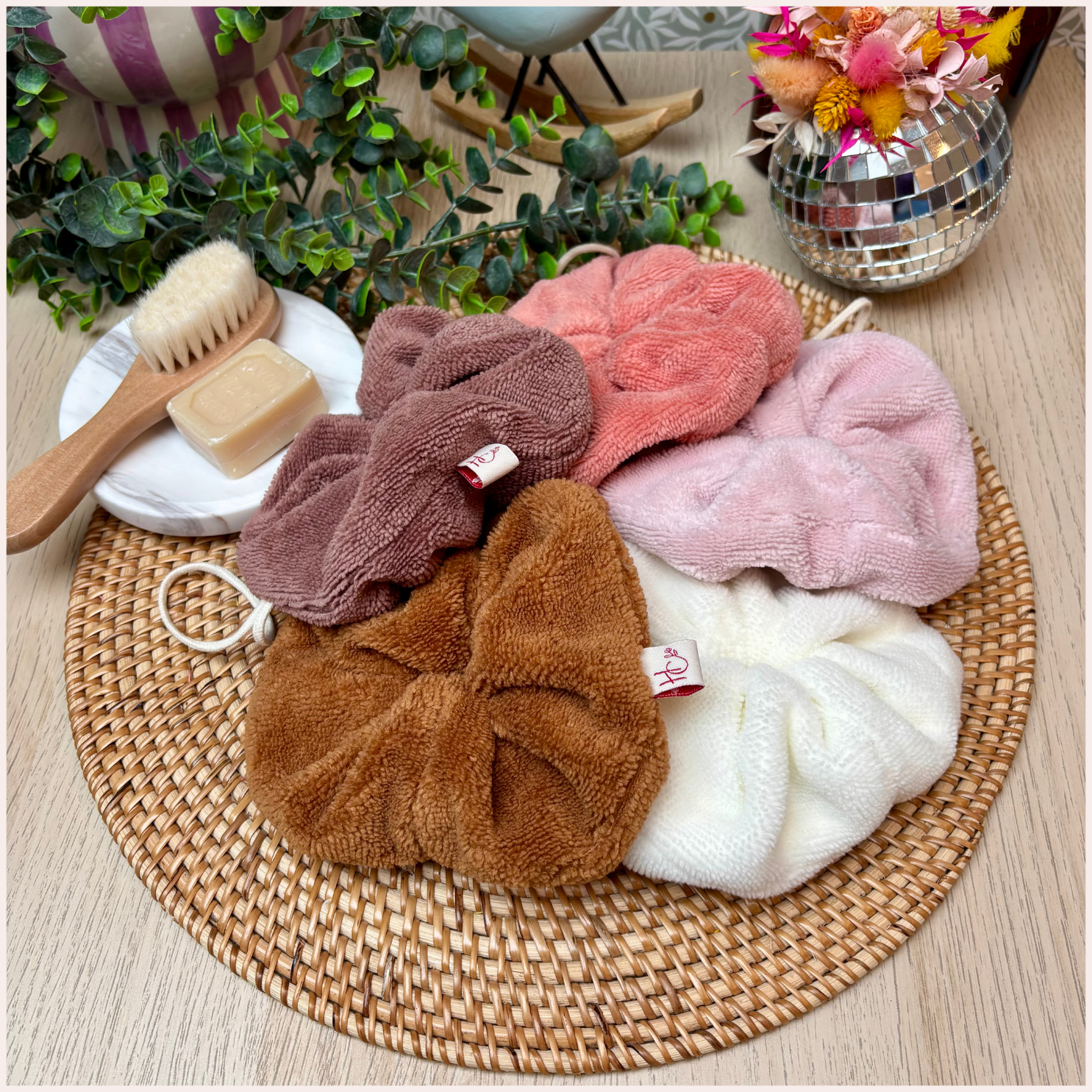 Fleur de douche lavable Happy Chouquettes