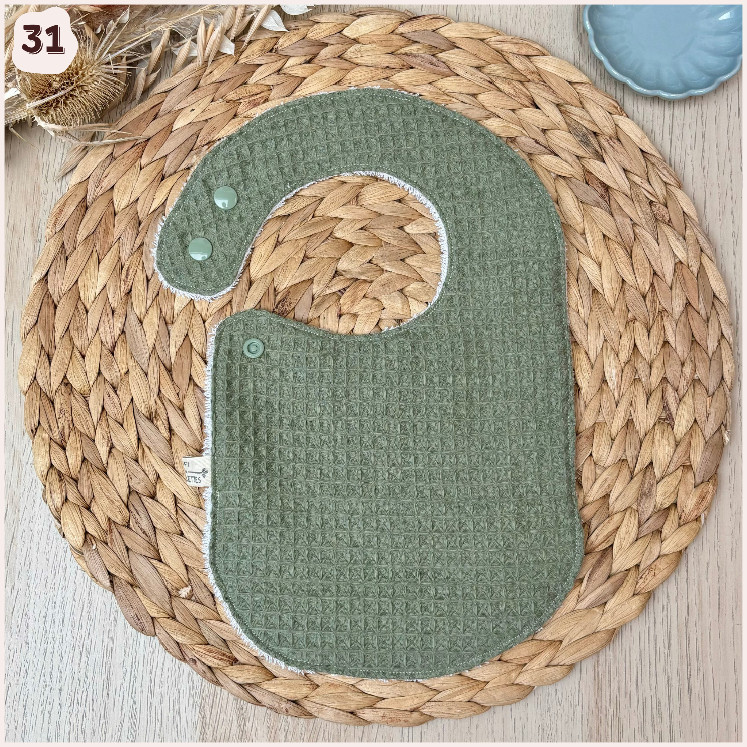 Bavoir à l'unité Happy Chouquettes