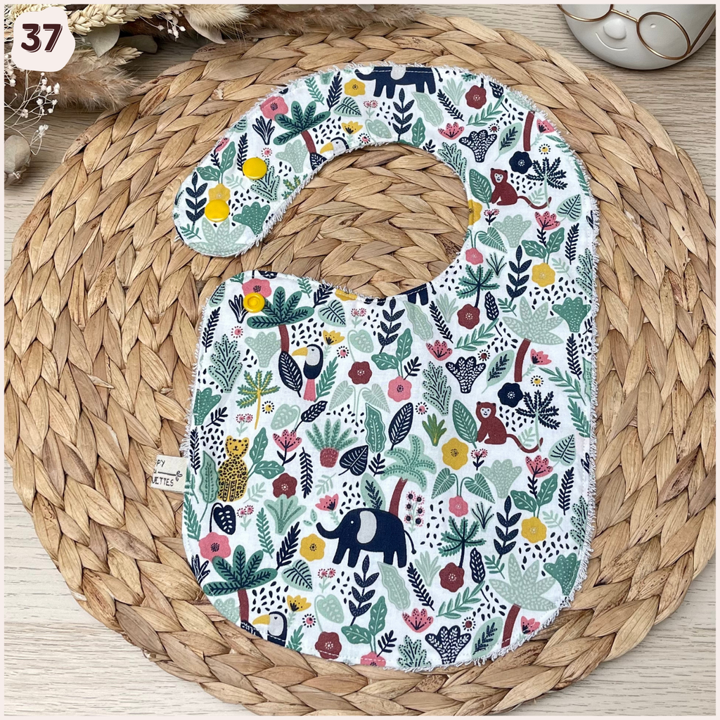 Bavoir à l'unité Happy Chouquettes