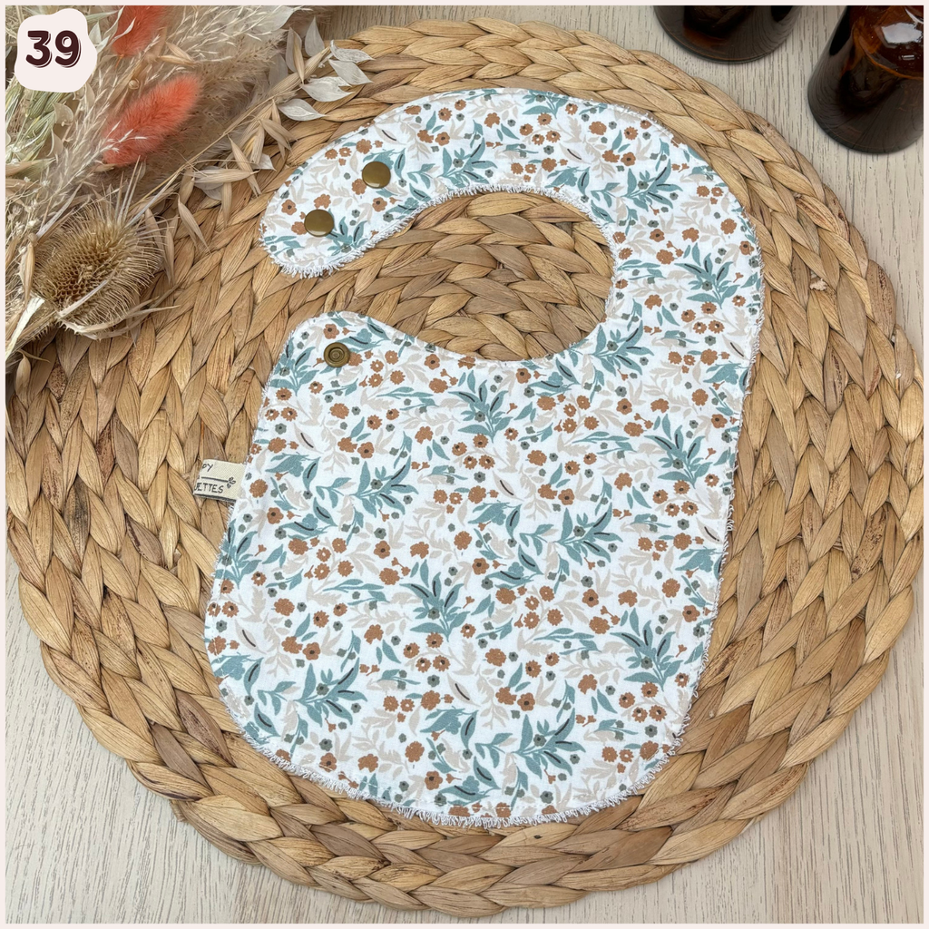 Bavoir à l'unité Happy Chouquettes