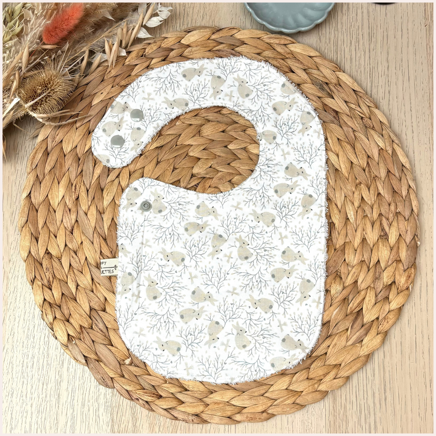 Semainier de bavoirs - Beige Happy Chouquettes