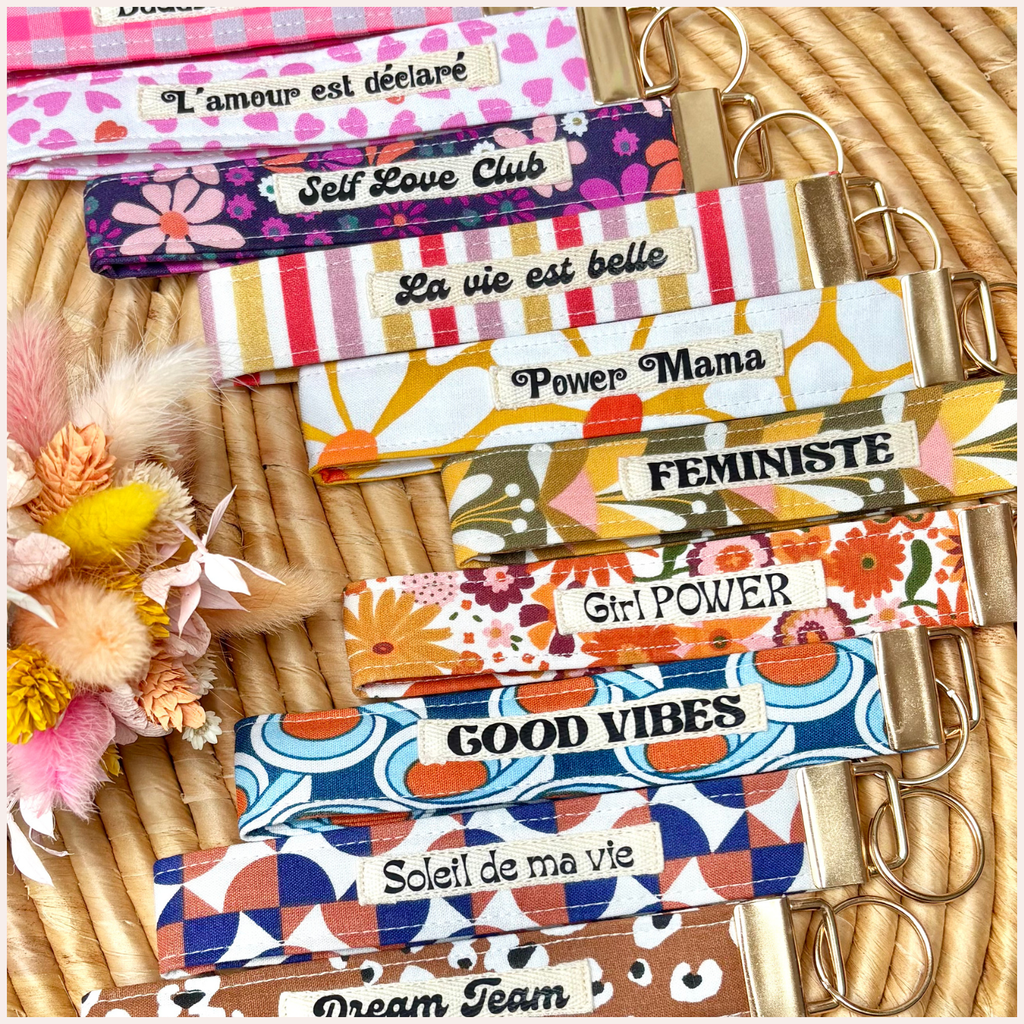 Porte-clés -  Message positif Happy Chouquettes