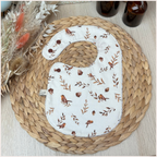 Semainier de bavoirs - Vert et Camel Happy Chouquettes