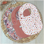 Semainier de bavoirs - Rose Happy Chouquettes