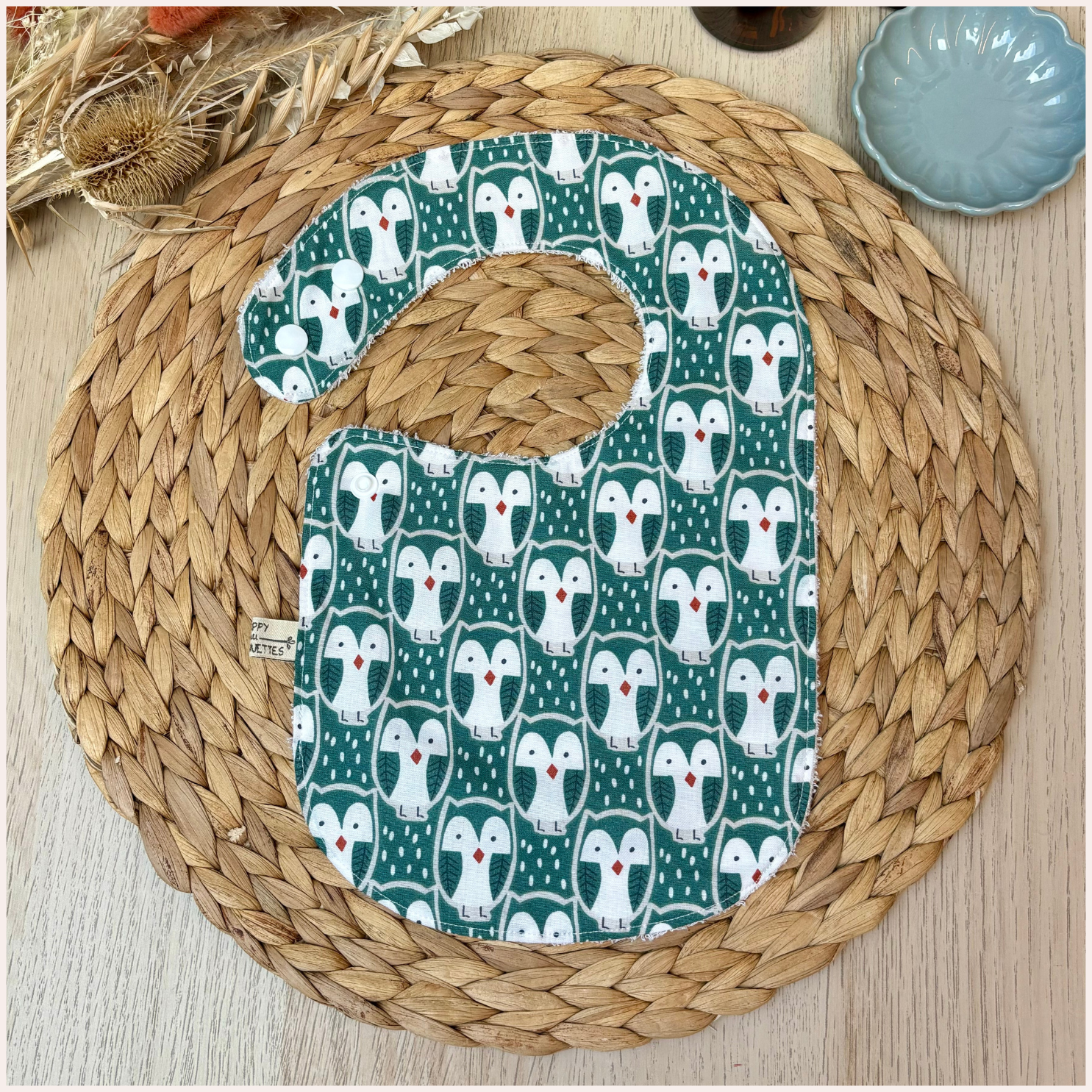 Semainier de bavoirs - Bleu Happy Chouquettes