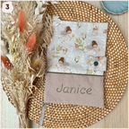 Protège carnet de santé - Beige Happy Chouquettes