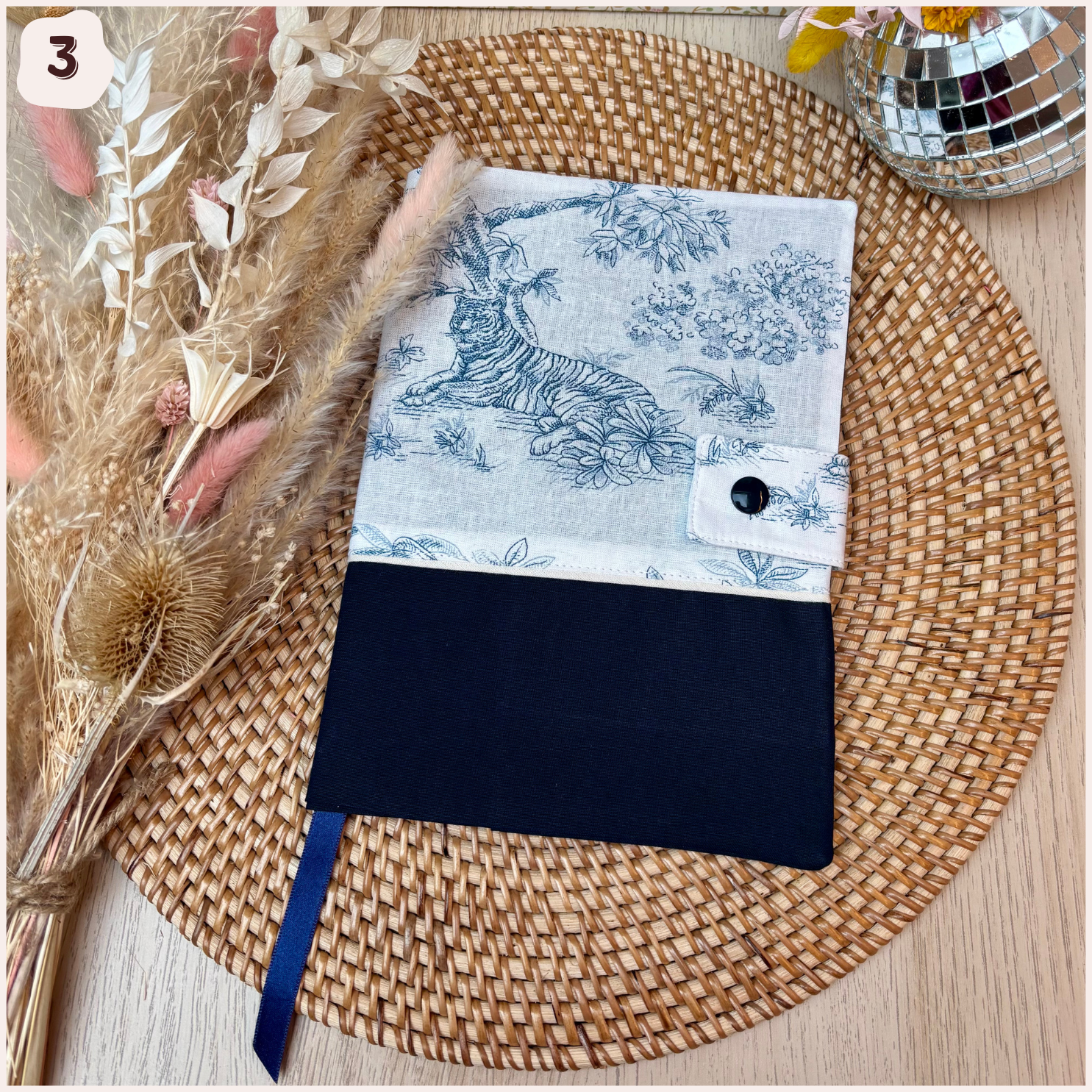 Protège carnet de santé personnalisé - Bleu Happy Chouquettes