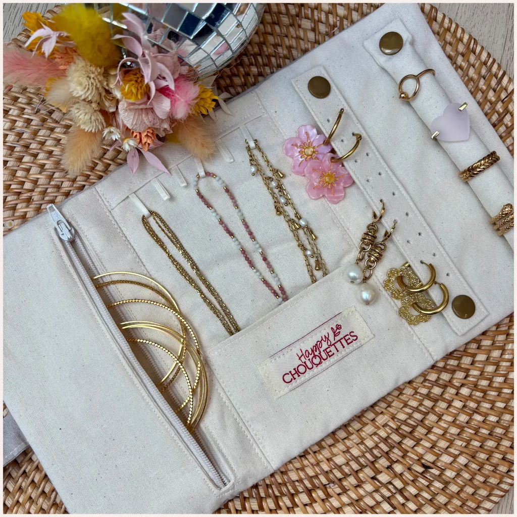 Pochette à bijoux unie Happy Chouquettes