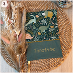 Protège carnet de santé personnalisé - Vert Happy Chouquettes