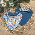 Bavoir Bandana en Liberty Happy Chouquettes